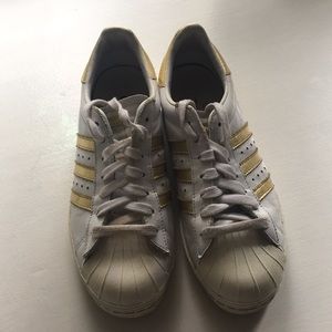 Gold Adidas Superstars
